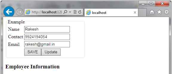 Fill Record and Save